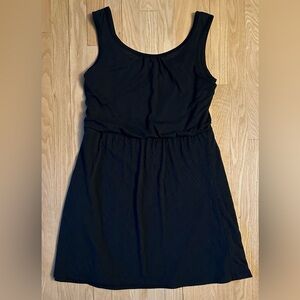 PrAna Mika Black Above-Knee Tank Dress, Size Medium